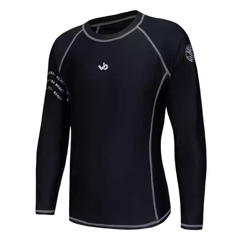 Men's sunscreen long-sleeved swimsuit and swimming trunks