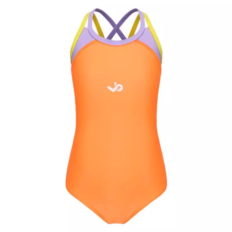 Quick-dry training racing girls' swimsuit