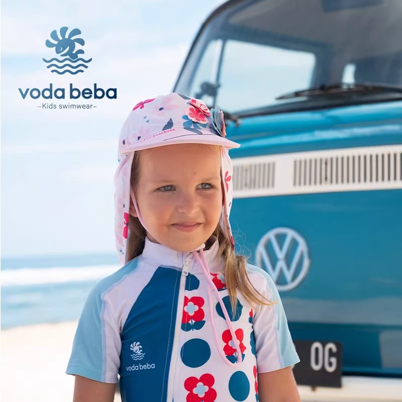 Girls Swim Hat/Sun protection Hat(1-12Yrs)