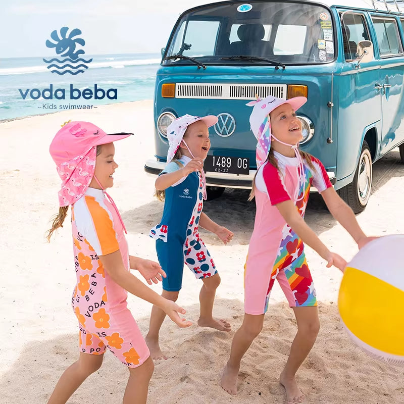 Girls Swim Hat/Sun protection Hat(1-12Yrs)