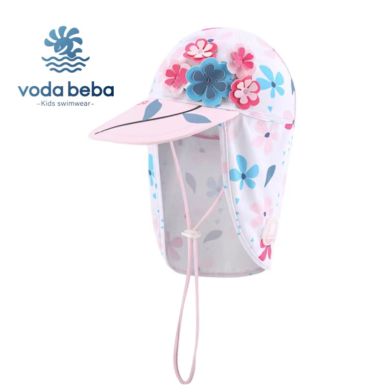 Girls Swim Hat/Sun protection Hat(1-12Yrs)
