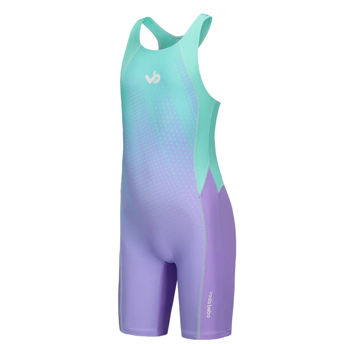Girls' one-piece racing swimsuit