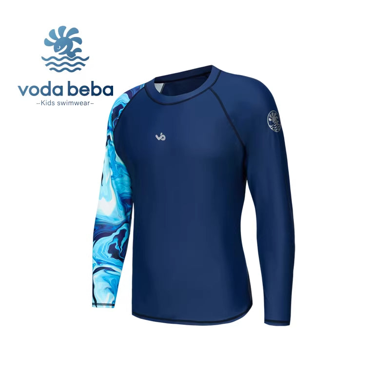 Men's sunscreen long-sleeved swimsuit and swimming trunks