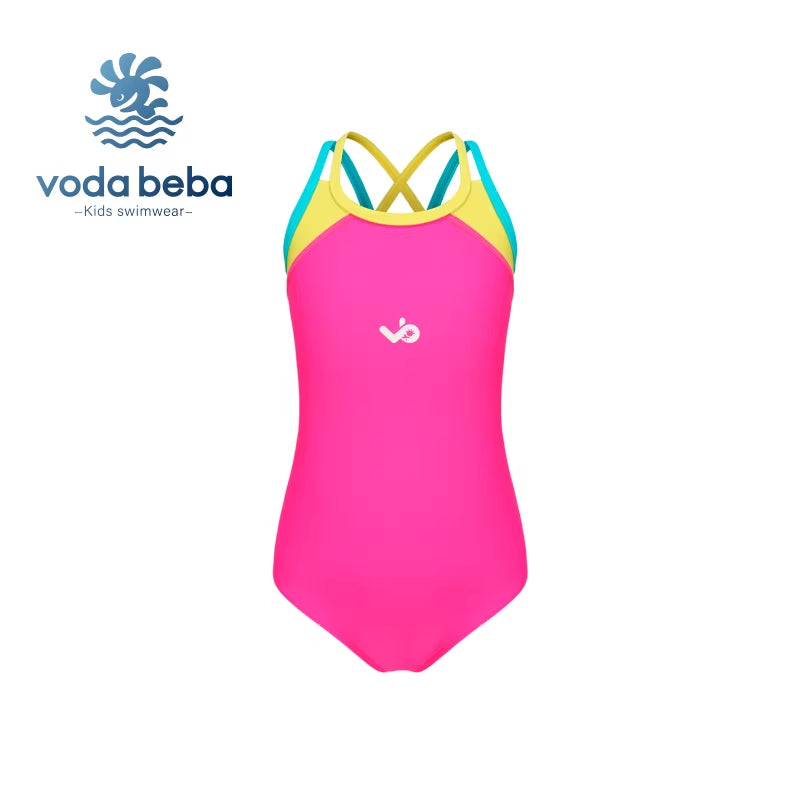 Quick-dry training racing girls' swimsuit