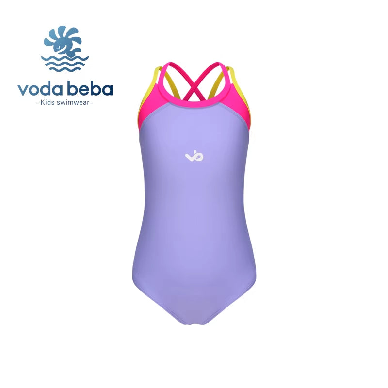 Quick-dry training racing girls' swimsuit