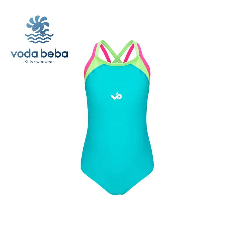 Quick-dry training racing girls' swimsuit